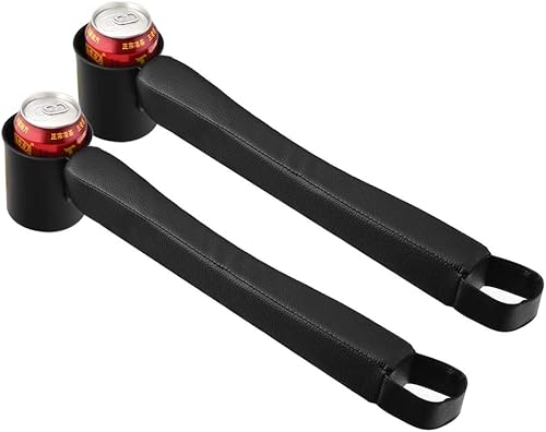 Miniatura 5 de Supin - Juego de 2 fundas de piel sintética para asiento de automóvil, organizador de bolsillo lateral para teléfono celular, cartera y monedero