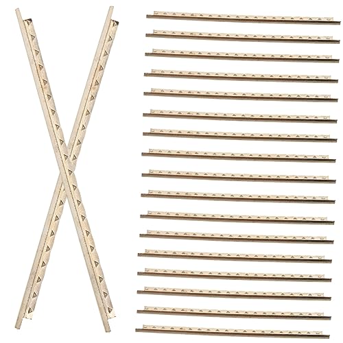 HEMOTON Classical Guitar Fret Wires White Copper 19pcs Fret Wire Set for Guitar Upgrade