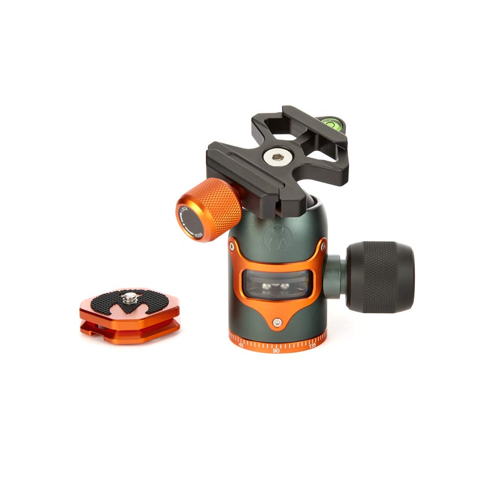 3 Legged Thing AirHed Vu Tripod Ball Head - 360 Degree Panning Base, Arca-Swiss Compatible Ball Head Suitable for Heavier Cameras and Longer Lenses