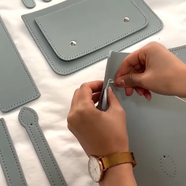 Amazon.co.jp: DIYハンドバッグ作成キット レザークラフト