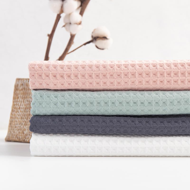 a Towels - 6 toallas cuadradas de algodón de doble capa de 13.7 x 29.5 pulgadas, peso ligero, toallas de secado rápido para tu baño, baño y tocador (rosa)