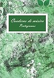  Cuaderno de musica: Cuaderno de pentagramas, para escribir notas musicales, componer, 120 paginas, 8 pentagramas por pagina, citas motivadoras (Cuadernos musicales)