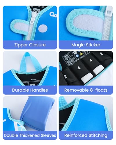 Image of Gogokids Puddle Float Jumper 33-66 Pounds, Toddler Swim Vest Kids Floaties