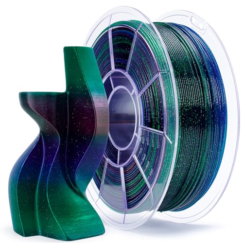 ZIRO PLA Filament 1.75mm, Sparkle Glitter & Transluent Base, 1kg Nebula