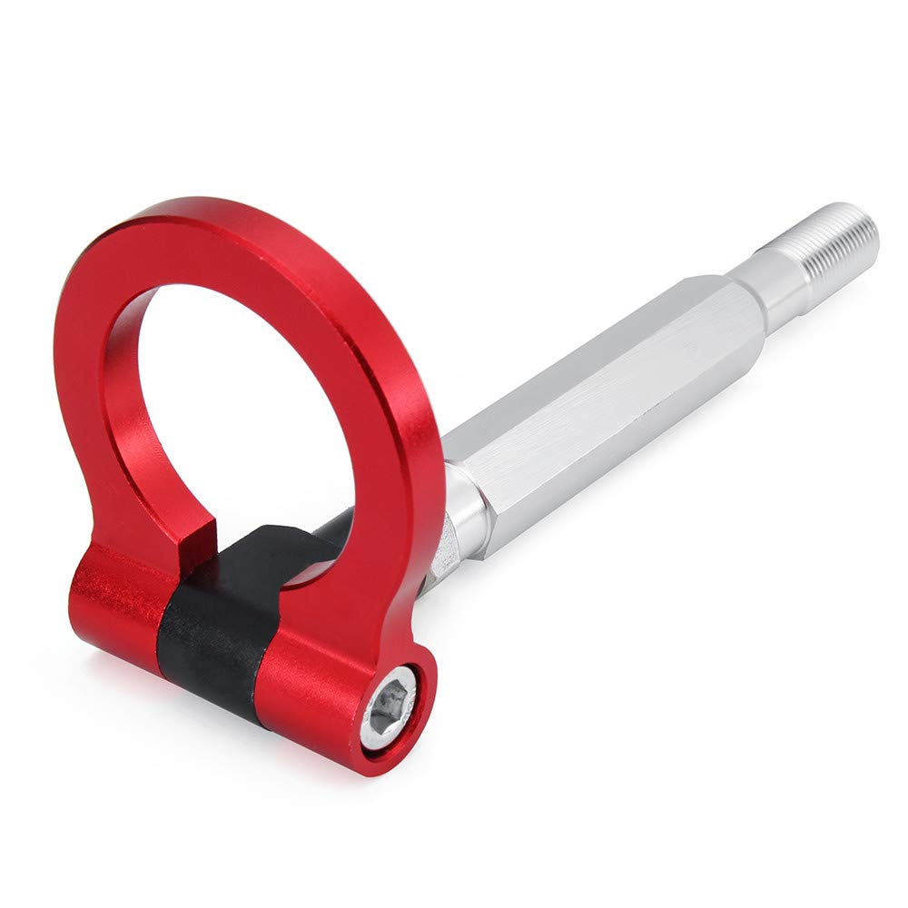 Esportsmjj Red Feverwork Aluminum Track Racing Sports Car Front Rear Tow Hook Ring For Subaru Wrx Sti Brz