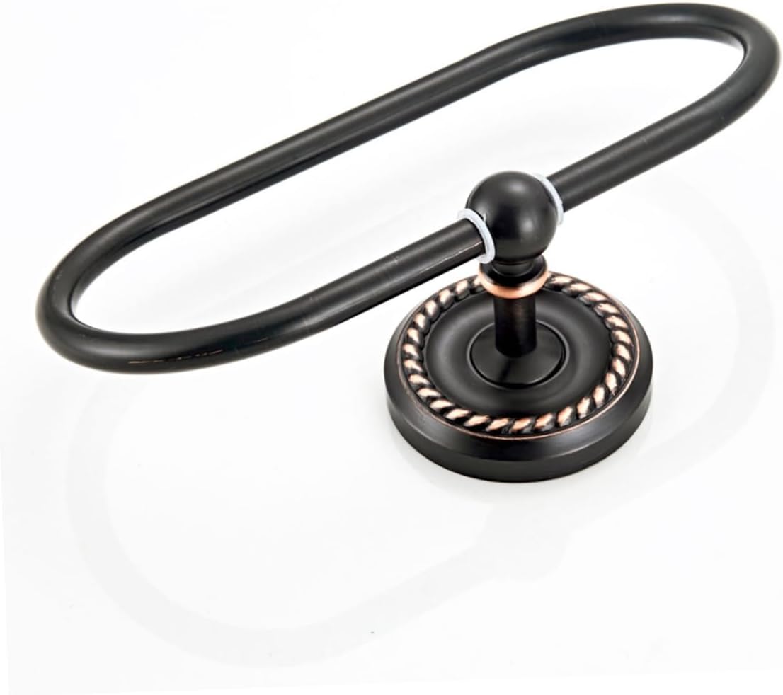 Modern Bathroom Towel Ring Retro Design Wall-Mounted Towel Holder Space-Saver