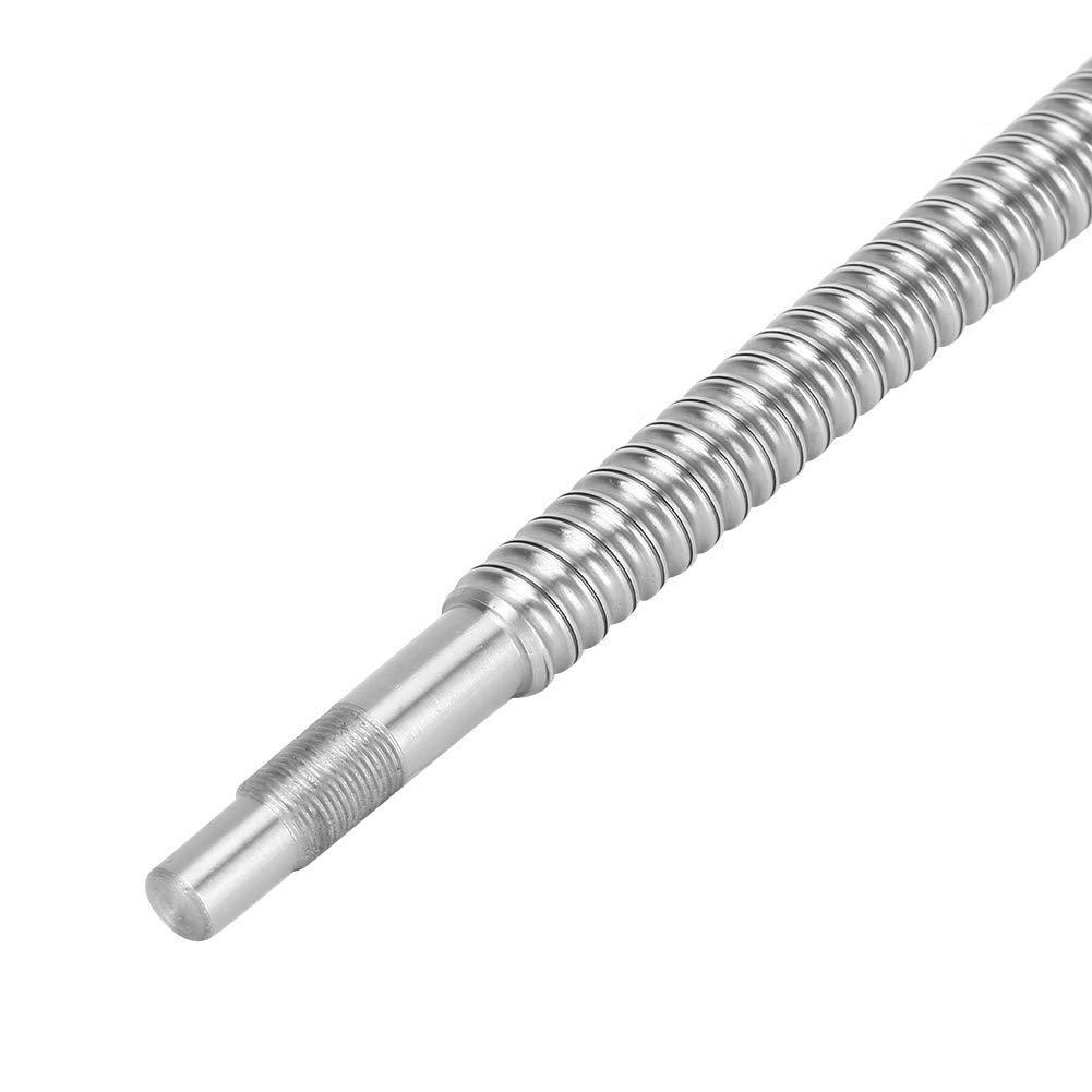 SFU1605 Jeu de vis à billes en acier inoxydable 600 mm Mouvement linéaire de haute précision BK12 BF12 Prend en charge un coupleur de 6,35 x 10 mm pour les machines de mesure de