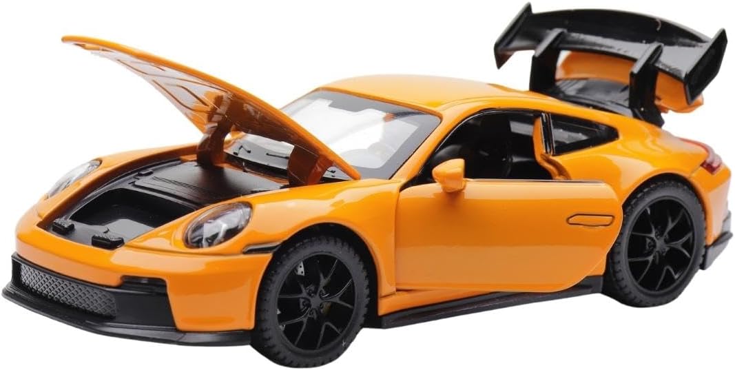 1:32 Porsche Diecast Car Models,Pull Back Vehicles Toy Cars,Cars Gifts for Boys Girls (orange)