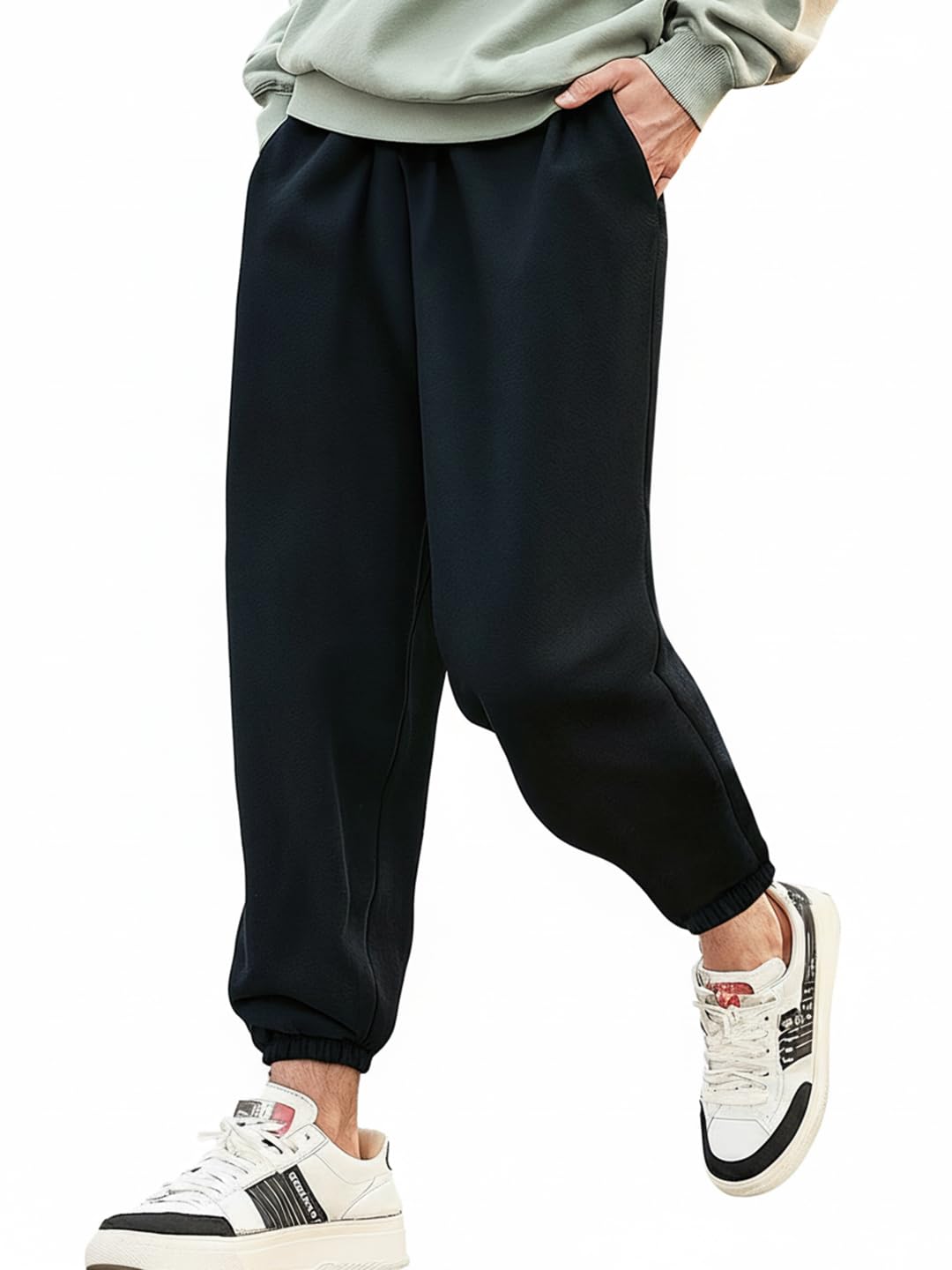 bewakoof Men's Loose Mid Rise Joggers-picture-16