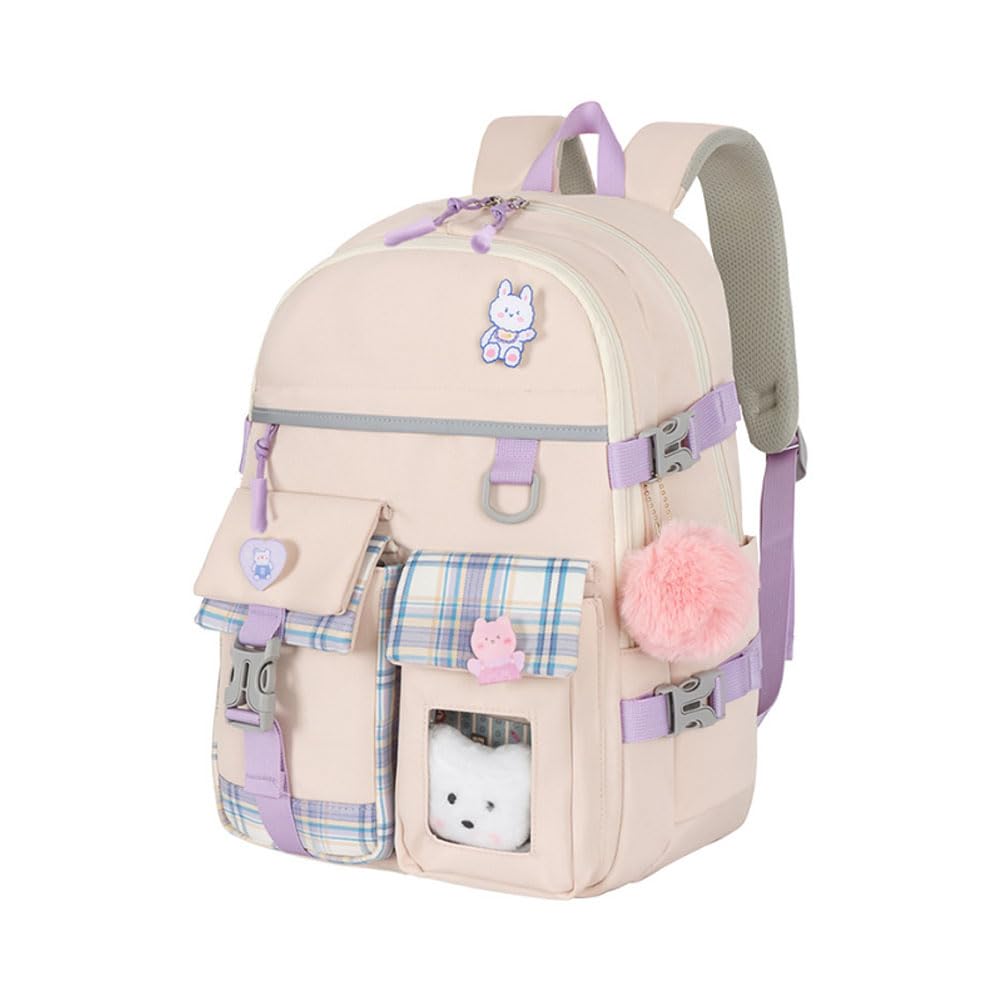 Teens Girls Backpacks15.6 Inch Cute School Bag Elementary Middle High School College Backpack Large Capacity Waterproof Backpacks, Travel Backpack(