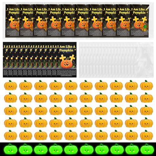 60 Set Christian Halloween Favors I Am Like a Pumpkin