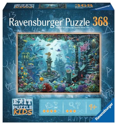 Ravensburger EXIT Puzzle Kids - 13394 Underwater Kingdom - 368 Piece Puzzle for Kids 7+ Years