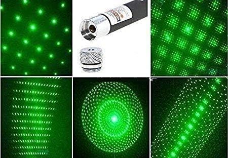 Image of Ozoy Multipurpose Green Laser Light Pen for Presentation with Adjustable Cap to Change Project Design (Silver)