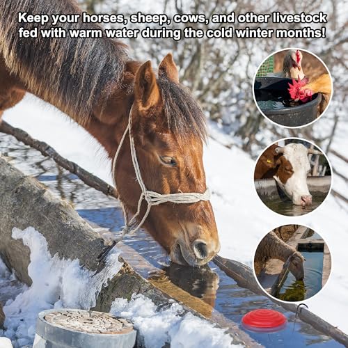 Gesail RED 1000W Fish Pond Heater, Durable Cast Aluminum 10Ft Power Cord Thermostatically Controlled With Auto Shut Off Floating Pond Deicer For Outdoor Ponds thumb #4