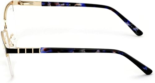 Miniatura 3 de Gafas de lectura de marco óptico redondo para mujer, lente transparente