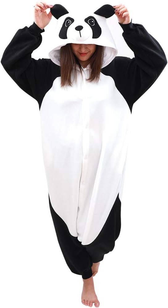 COCOPLAY WAdult Animal Onesie Panda Pajamas- Plush One Piece Costume
