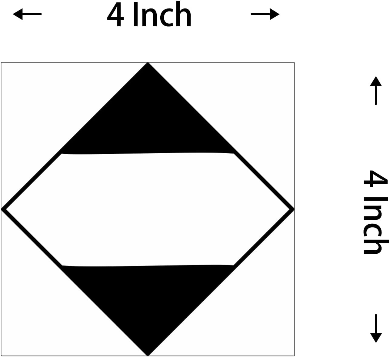 ORM-D Stickers 4×4 Inch Ormd Diamond Limited Quantity Labels of Dangerous Goods Shipping,Great for Warehouse,Handling,Transport,Delivery,Factory,Business - 100 Stickers Per Roll (10 Rolls)