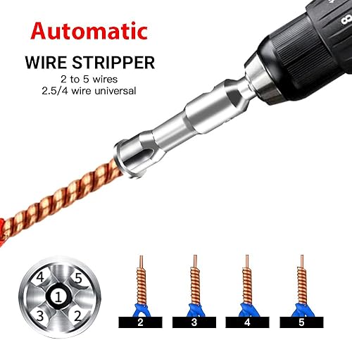 Miniatura 2 de DUTEGAO Herramienta de torsión de alambre de 2 piezas, herramienta de desmontaje y torsión de cables, herramienta de torsión de alambre para