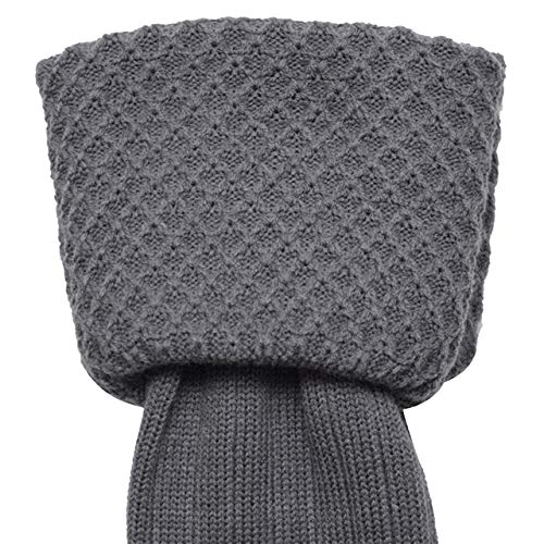 New Machine washable Piper Style Kilt Hose, Best Scottish kilt hose socks for Men (Charcoal, Large = 9-11)3