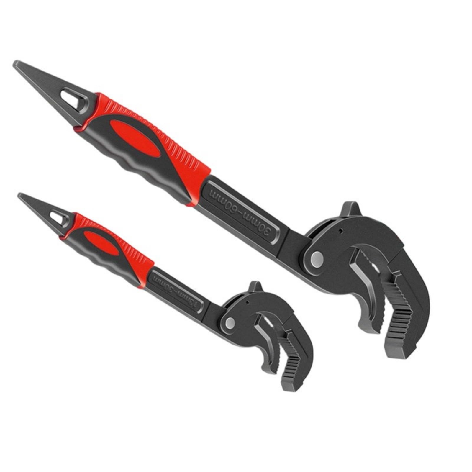 Multifunctional Wrench Adjustable Locking 13-30mm Pipe Basin Faucet Water Wrench Pliers Labor Saving Industrial Ergonomic Grip Locking Pipe