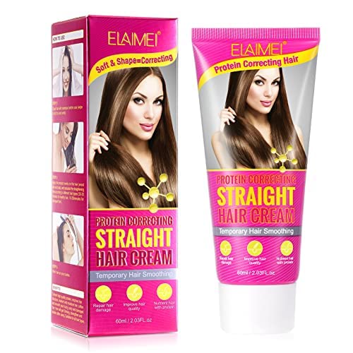 sefudun Semi-permanent Protein Hair Straightener Cream For Women,2023 New Silk and Gloss Hair Straightening Cream