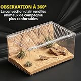 Reptile Growth terrarium PC transparent empilable 40x25x20 cm photo 6