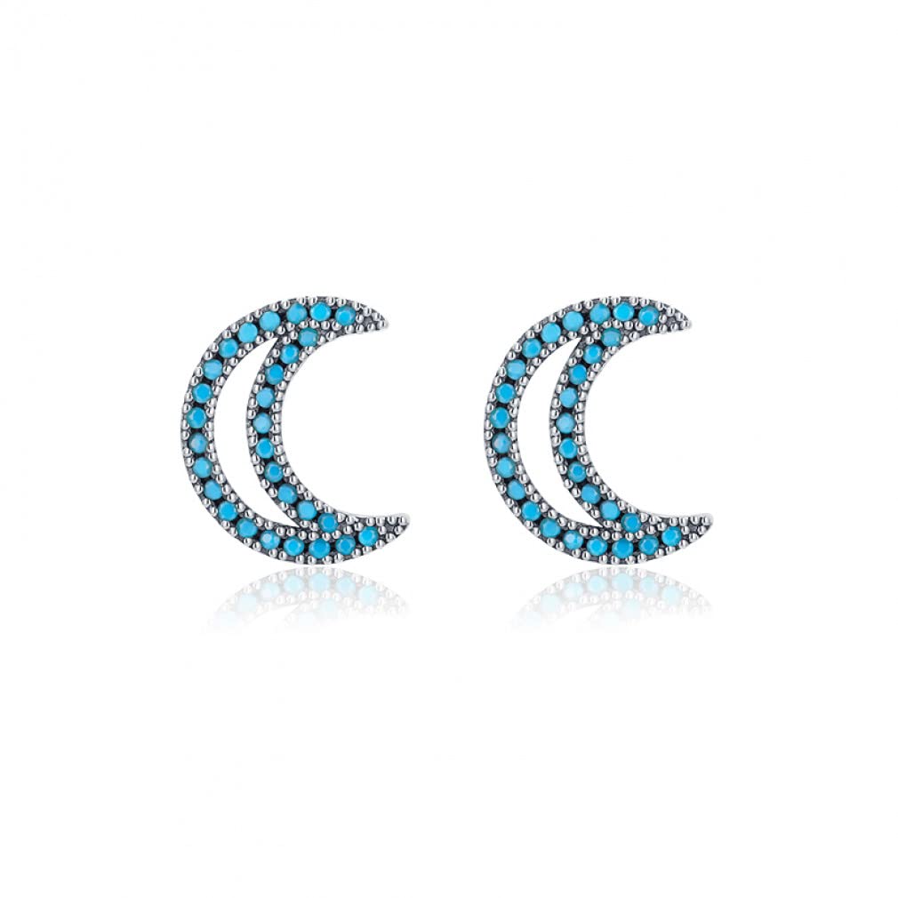 Boucles d'oreilles géométriques turquoise, le bijou fin des vacances