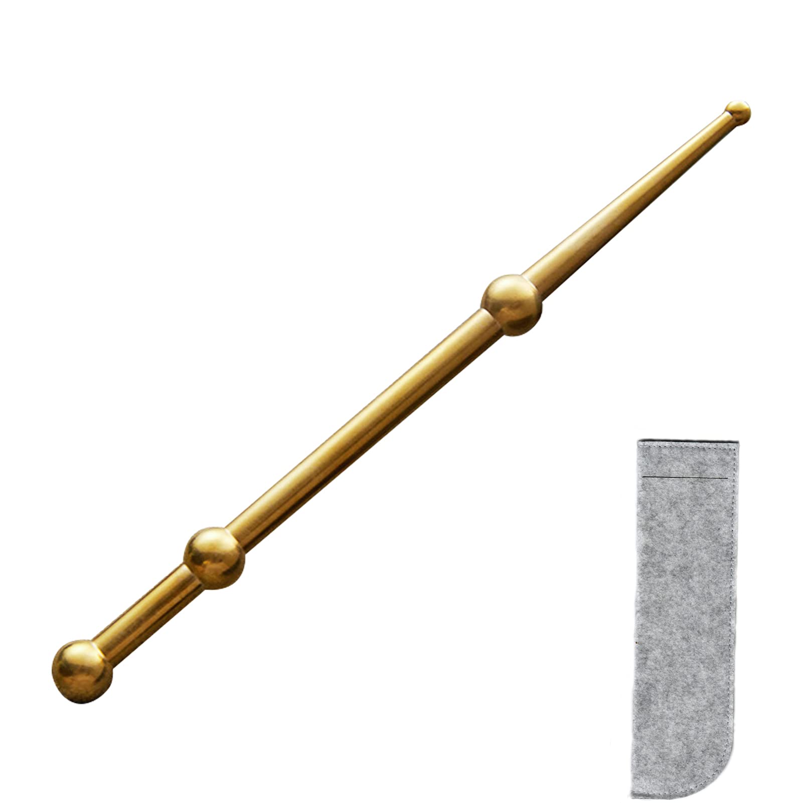 RYAP Pure Copper Massage Pen Facial Reflexology Massage Tool With A Cloth Bag For Face Back Spa Stimulator Acupoint Massager Dredge Meridian Chinese Classical Massage