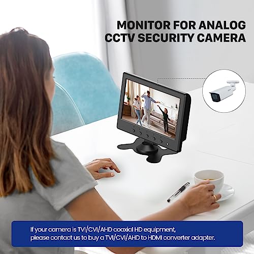 Eyoyo Mini Monitor 7 Inch Small Hdmi Monitor 1024X600 Lcd Screen Display Hmdi Av Vga Bnc Usb Input For Pc Cctv Security Camera Computer Laptop Raspi thumb #4