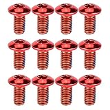 Starkes Material: Hochwertiges Titanstahlmaterial schützt die Rotorschrauben unter allen Umgebungsbedingungen vor Rost und garantiert eine starke Rotationsfestigkeit. Motorschrauben Muttern