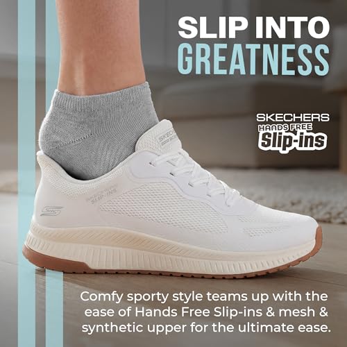 Image of Skechers Womens Hands Free Slip-ins Bobs Squad 4 - Staple Look