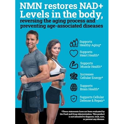 Black Forest NMN 1000mg NAD Support Supplement and Turkesterone 500mg Strength Performance Bundle with BioPerine Enhanced Absorption