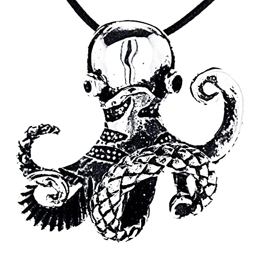 Kiss of Leather Oktopus Anhänger aus Edelstahl mit Kette 45-65 cm Ed. 117 Cover
