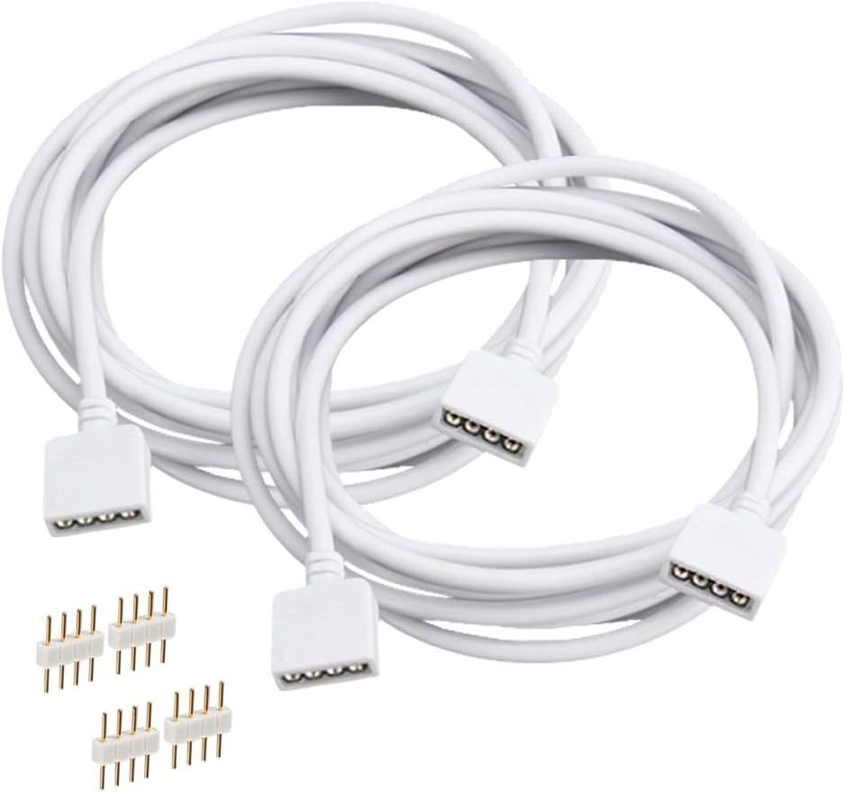 FSJEE RGB LED Strip Extension Cable (2PACK)