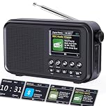 ROCAM DAB+/FM Radio, 3000mAH Rechargeable Battery & Mains Powered