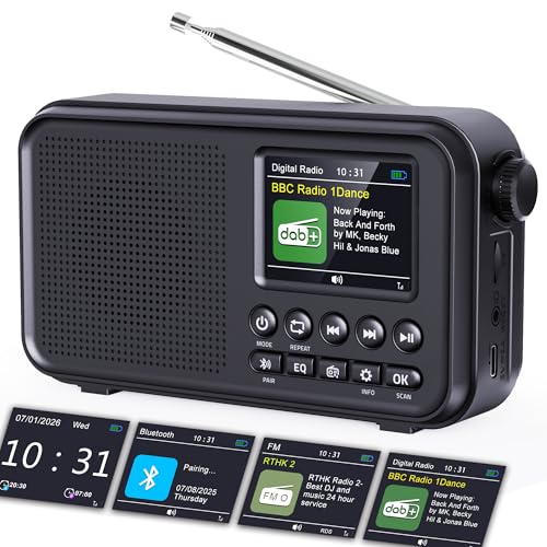 ROCAM Radio Portable Dab/Dab+/FM avec...