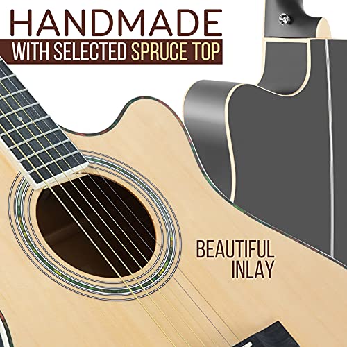 Pyle PEAGKT100 Cutaway Acoustic Electric Guitar And Amp Kit thumb #3