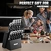 Huusk-Knife-Block-Set-with-Sharpener-Kitchen-Knives-Set-with-Wooden-Knife-Block-Ideal-Housewarming-Gifts-for-New-Home-Chef-Knives-with-Kitchen-Shears-Christmas-Gift-for-Men-Women-Black Huusk Knife Block Set with Sharpener - Kitchen Knives Set with Wooden Knife Block - Ideal Housewarming Gifts for New Home - Chef Knives with Kitchen Shears - Christmas Gift for Men Women - Black