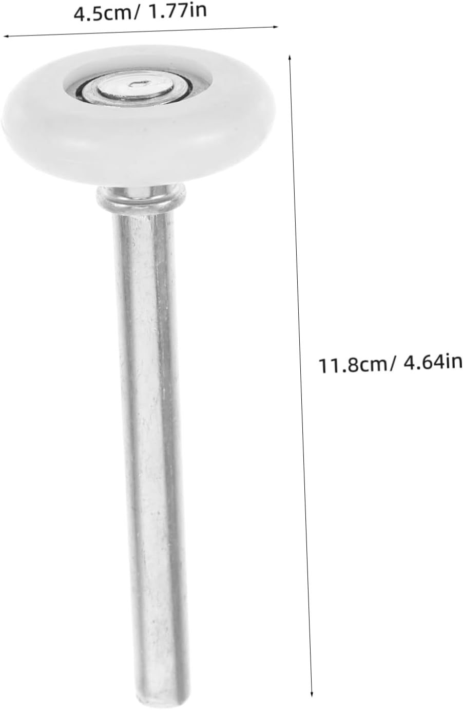 12Pcs Garage Door Roller Replacement with Small White Nylon and Metal Wheels Sliding Door Track Pulleys for Smooth and Quiet Operation Easy Installation for Flip Doors and Patio Door Rollers