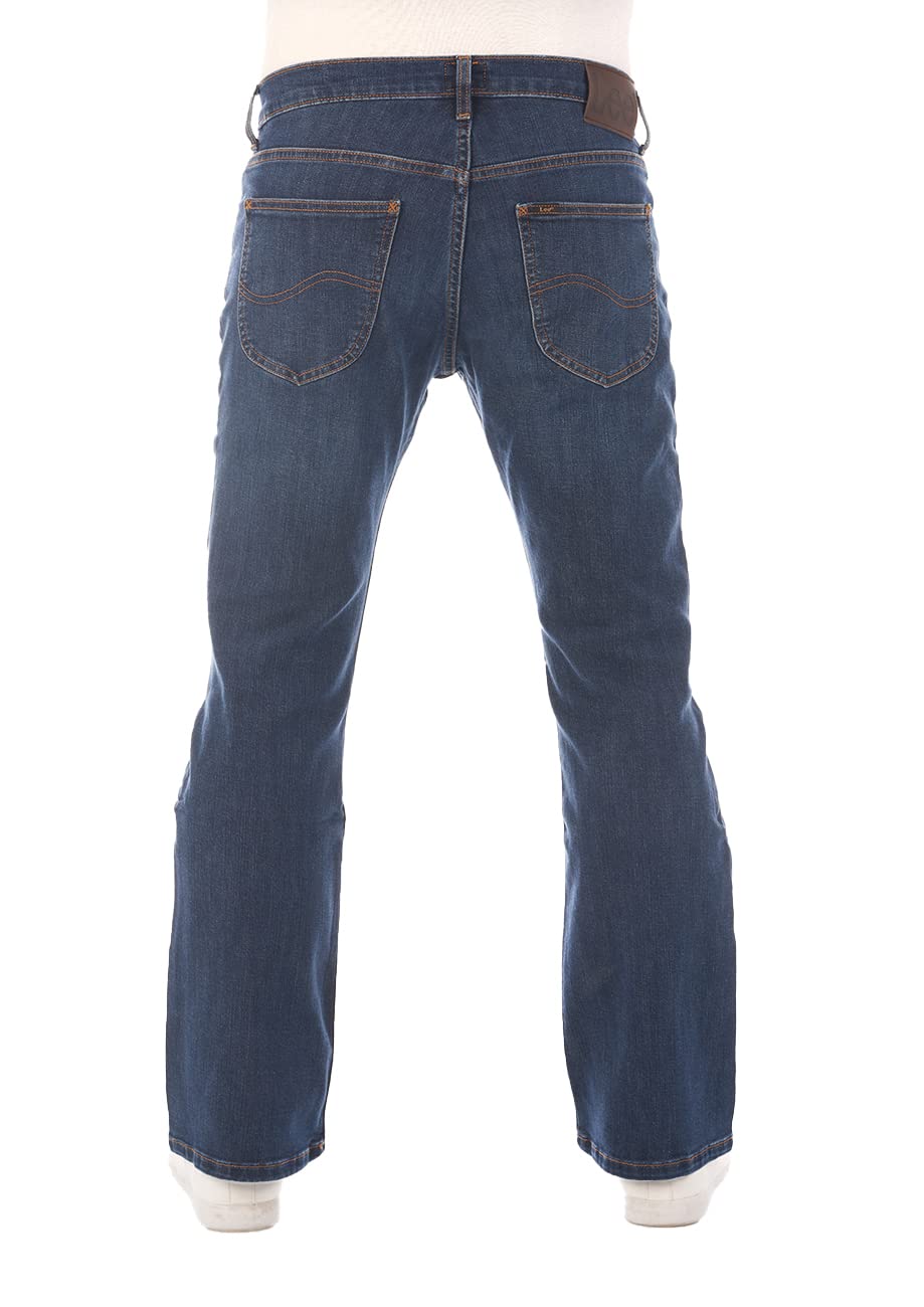 Lee - Jeans da uomo con taglio bootcut, modello Denver, colore blu, in cotone elasticizzato, taglie w30, w31 w32, w33, w34, w36, w38, w40, w42, w44