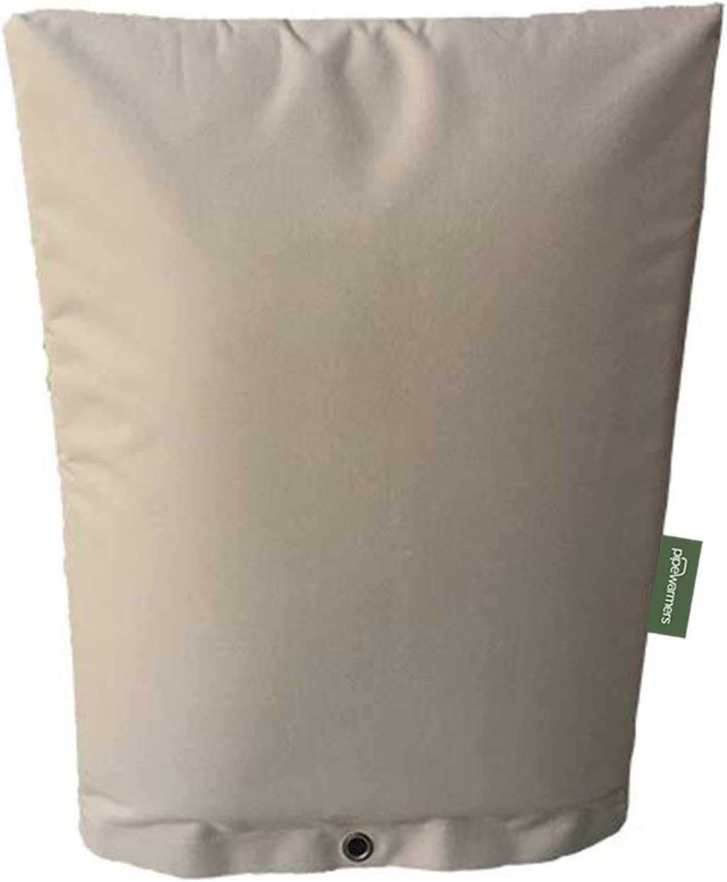 Pipe Insulation Cover by Pipe Warmers – The Original Backflow Preventer, Sprinkler Freeze Protection – Highly Insulated Pouch – Outdoor Winter Irrigation, Sprinkler, Spigot, Cover. (14 X 18, Sand)