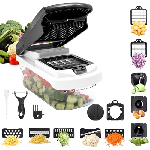 18-in-1 Vegetable Chopper Mandoline Slicer for Kitchen, Food Chop...