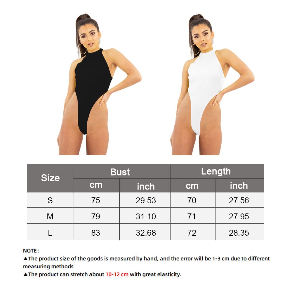 Body sin Mangas Mujer Sexy Cuello Halter Bodysuit Elegante Top Moldeador Reductor Vientre Plano Monos de Vestir Camiseta Ajustada Ropa Verano
