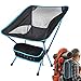 Chaise de camping portable compacte ultralégère, pliable, très résistante, Chaises pliantes de camping avec sac de transport ​pour la pêche, la randonnée, la plage(Charge de Poids 210kg)