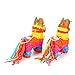 Pinatas for Birthday - 2-Piece Set Donkey Mini Pinata Mexican Decorations - Colorful Fiesta Supplies for Kids - Ideal for Themed Horse Party