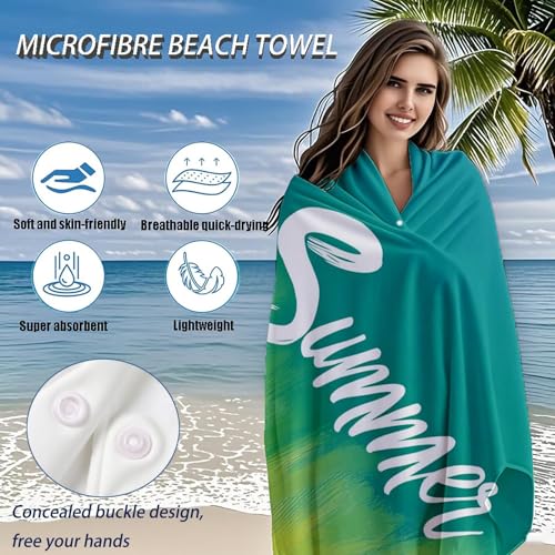 Serviette de plage microfibre pour vos sessions de piscine et de yoga