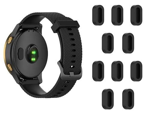 Panlouting 10 Piezas Tapones Antipolvo de Protección Silicona para Puerto de Carga, Compatible con Garmin Forerunner/Fenix/Instinct/Tactix/Enduro/Epix/Venu/Vivomove