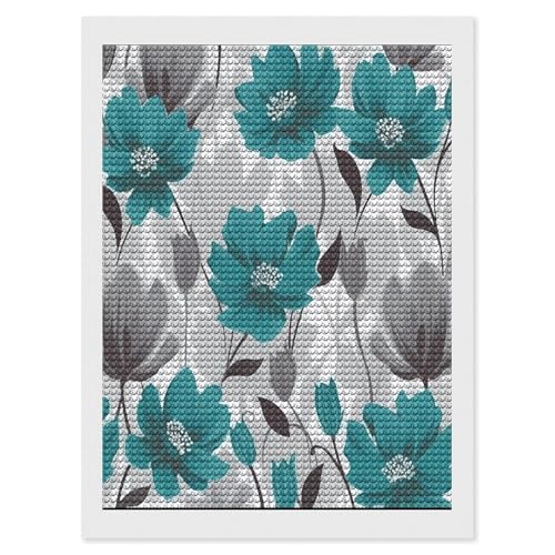 Kits de pintura de diamantes florales para adultos, ideales para decorar tu salón