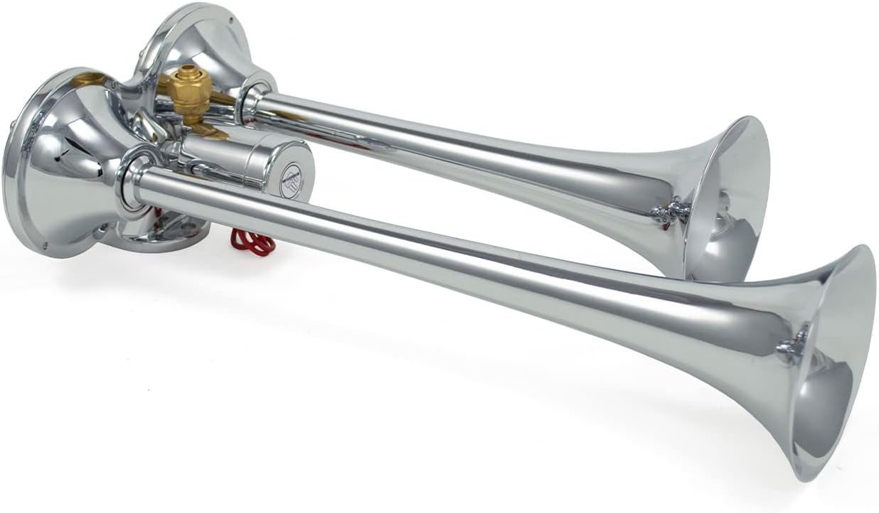 PsychoBlasters Chrome Air Horn Only - 2 Trumpets