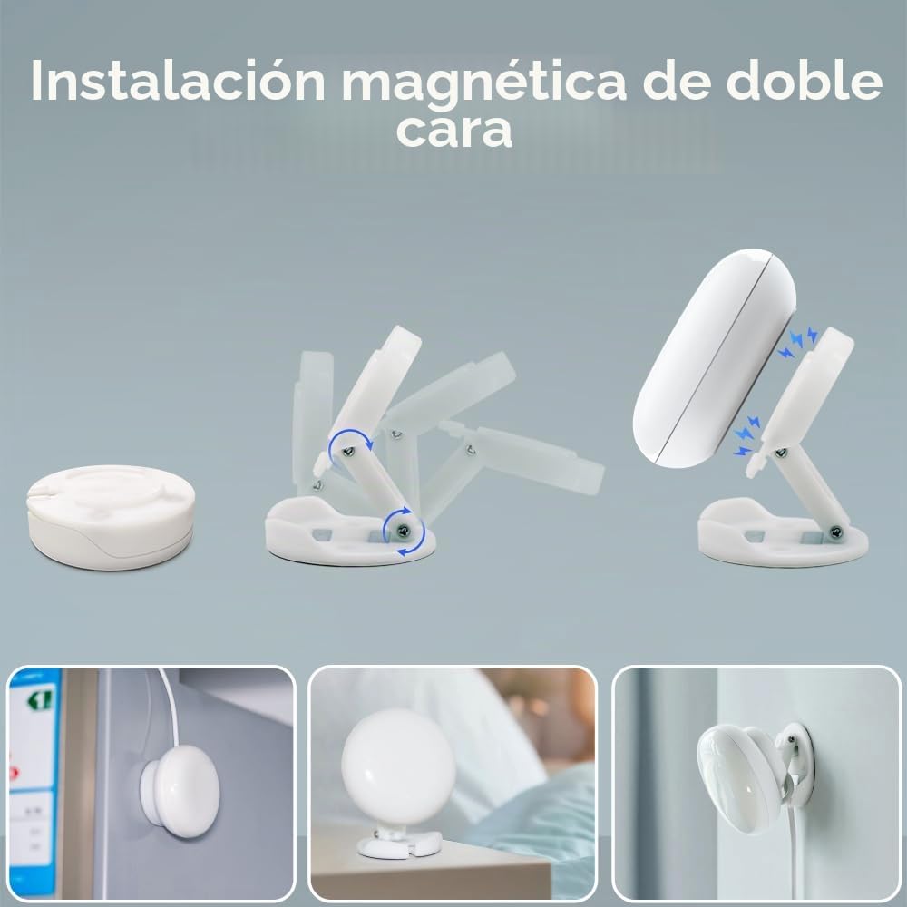 eMotion Ultra Sensor Inteligente de Presencia con Radar mmWave de 60GHz WiFi, IR, Luminosidad, Temperatura y Humedad, Compatible con MQTT Home Assistant, Alexa y Google Home